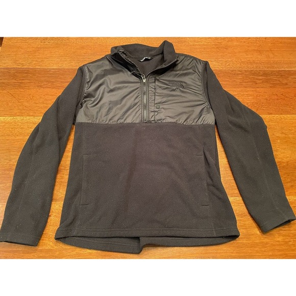 Large mens The North Face black zip fleece jacket - Picture 1 of 11